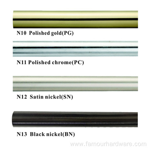 All styles of galvanized curtain rods